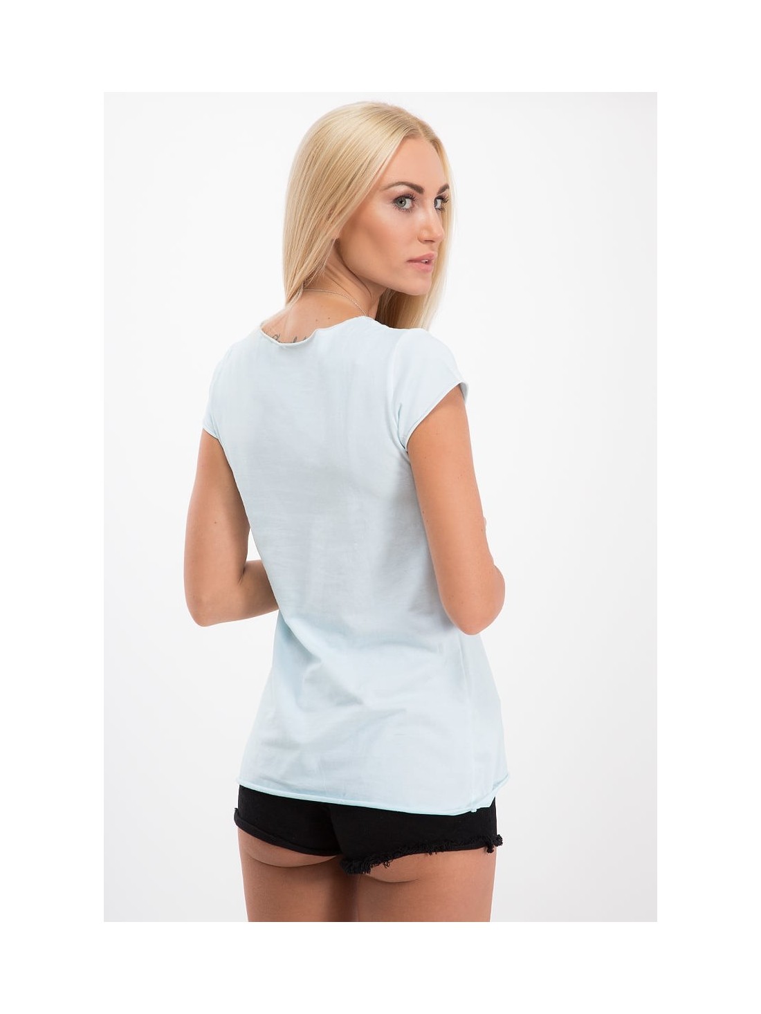 Blaue Damenbluse A216 – Online-Shop – Boutique